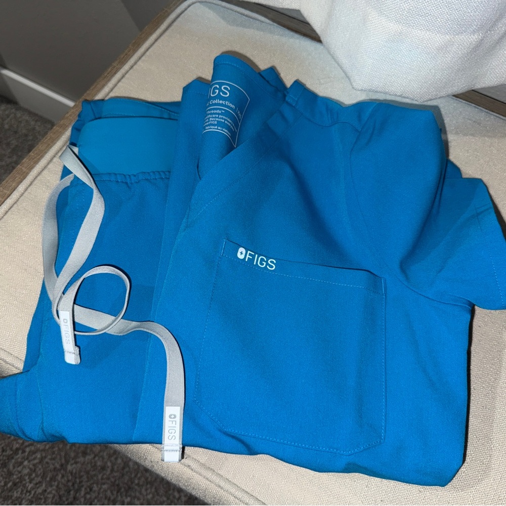 Figs Extreme Blue Scrub Set
